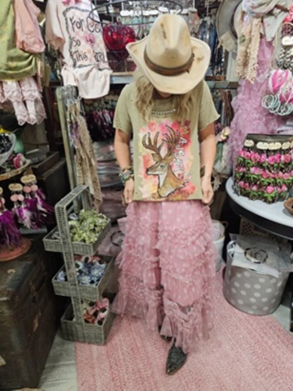 BRAND NEW BIRD POLKA DOT PINK SKIRT-IN NEXT WEEK!!!!!